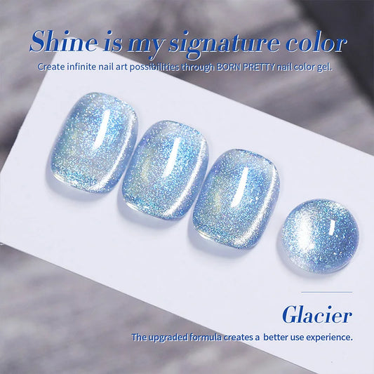 Blue Cat Magnetic Gel Polish – 15ml, Glittery Ultra Shine, Soak-Off
